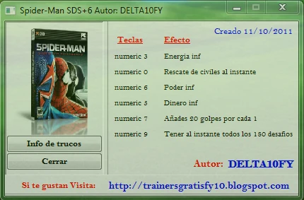 Spider Man - Shattered Dimensions: Трейнер (+6) [1.0.0.1] {Delta10FY}