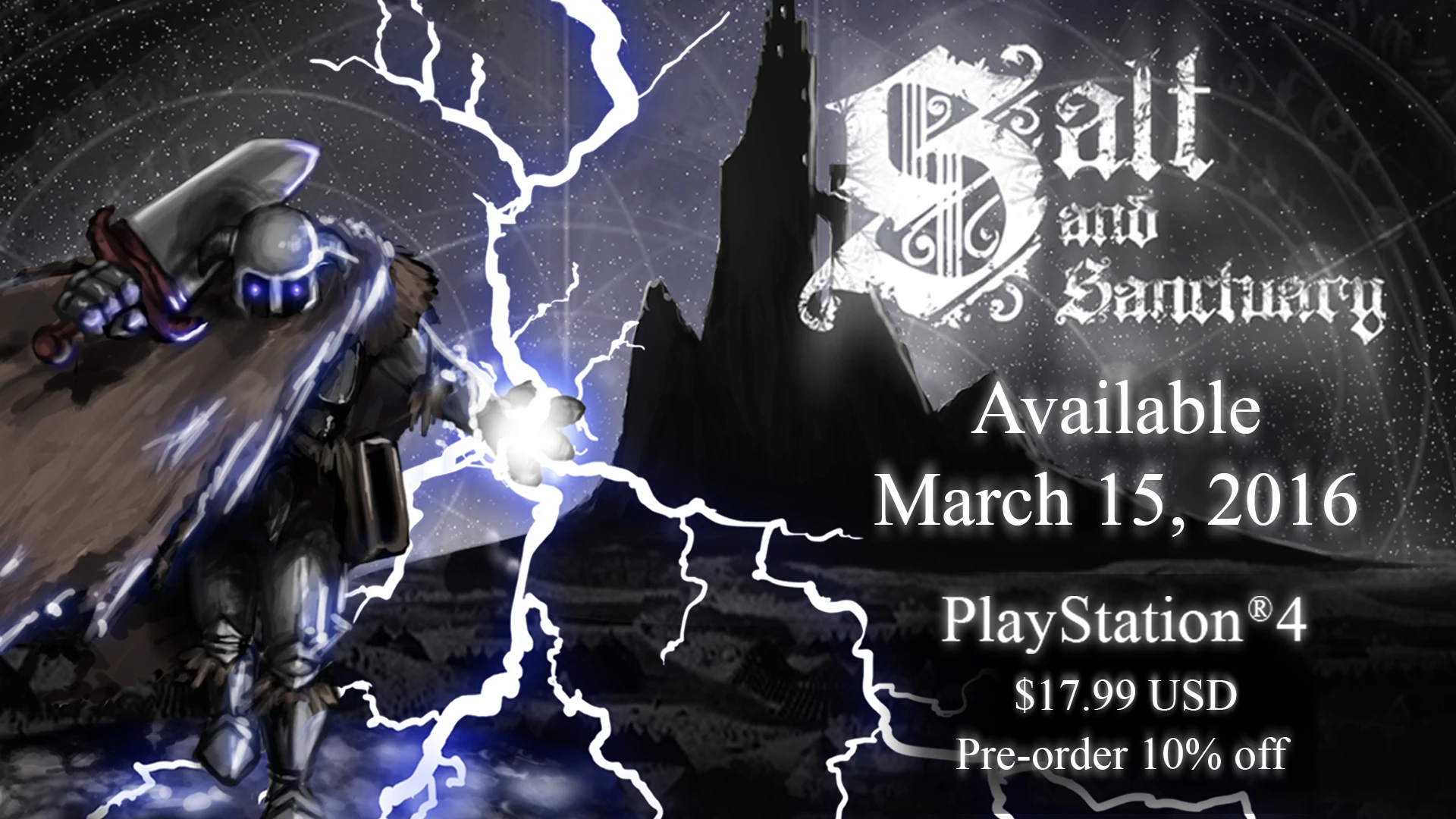 Двухмерный экшен Salt and Sanctuary выйдет на PS4 в середине марта