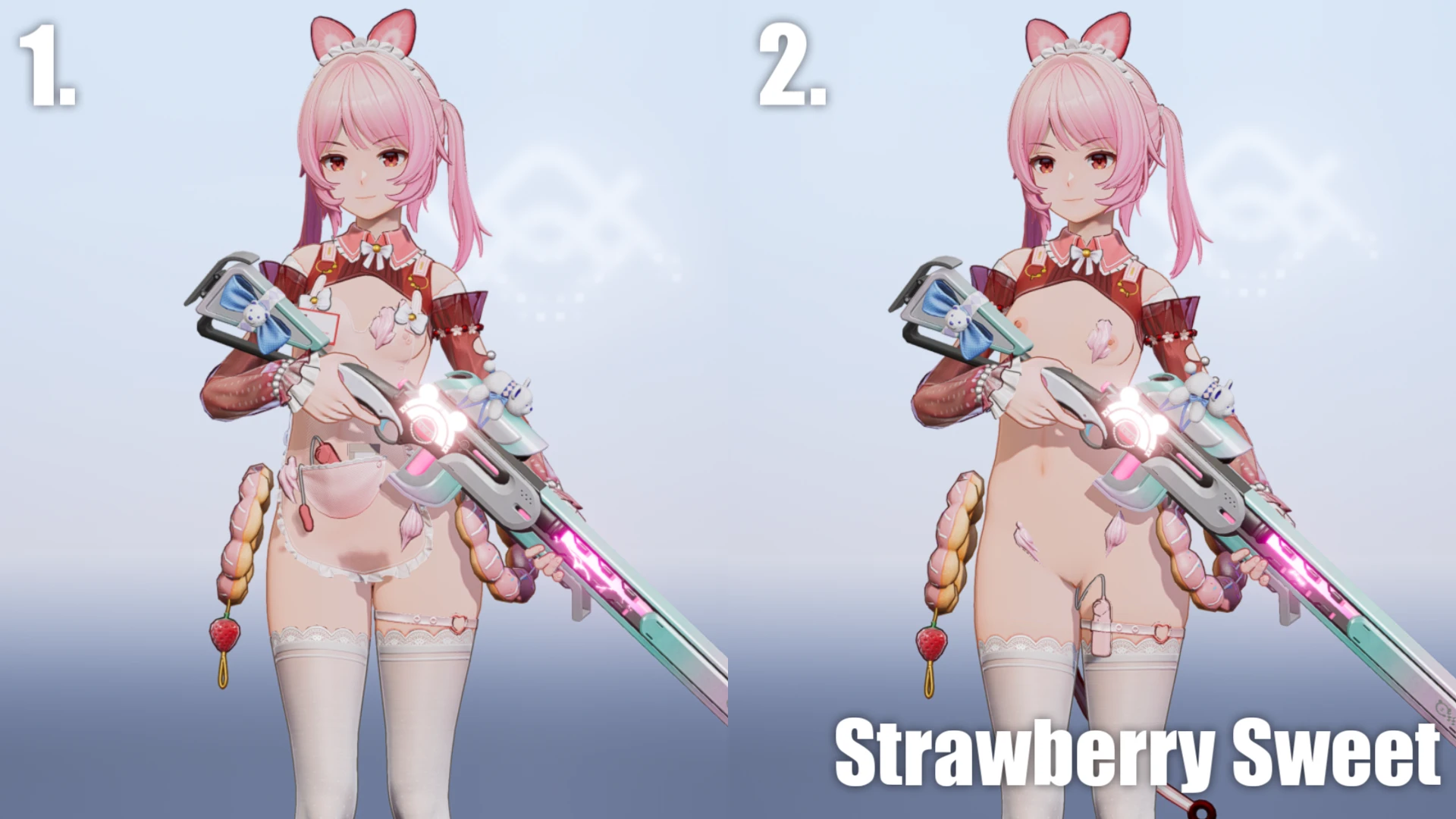 Snowbreak: Containment Zone "Обнаженная Fritia, разные варианты"