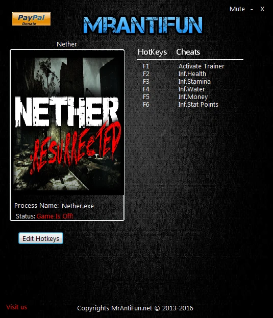 Nether: Трейнер/Trainer (+5) [1.0.10897] {MrAntiFun}
