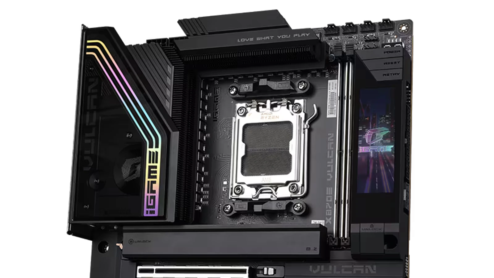 Colorful выпускает флагманскую материнскую плату iGame X870E Vulcan OC V14 со встроенным экраном и поддержкой DDR5-10000