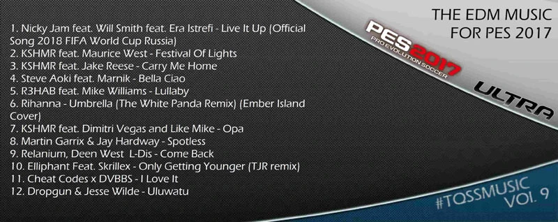 PES 2017 "TQSS Music Vol. 9"
