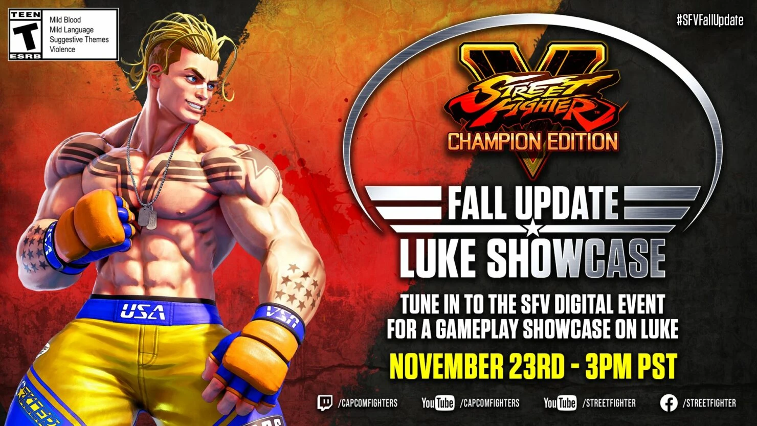 Новое цифровое событие Street Fighter V: Champion Edition, посвященное Люку, выйдет в эфир на следующей неделе
