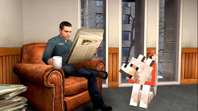 Garry's Mod "Волк из Майнкрафта"