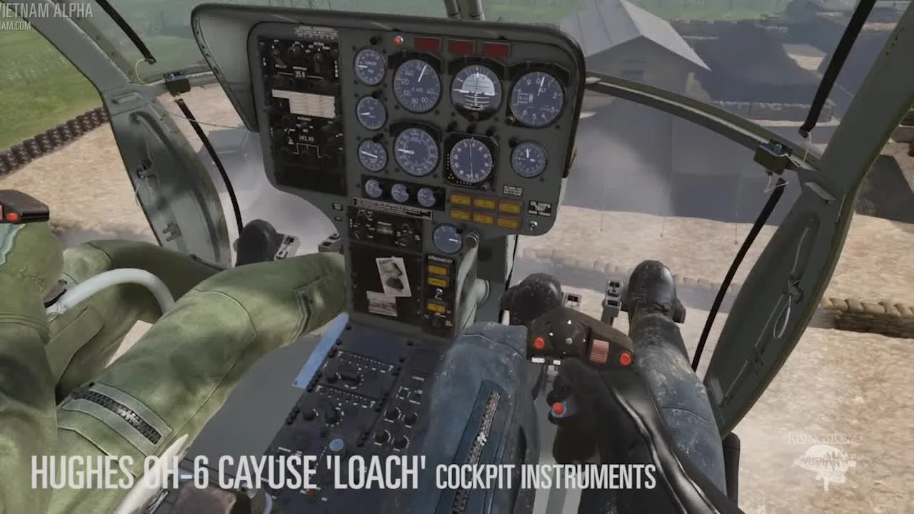 Rising Storm 2. Кабина пилота в вертолёте и панель приборов