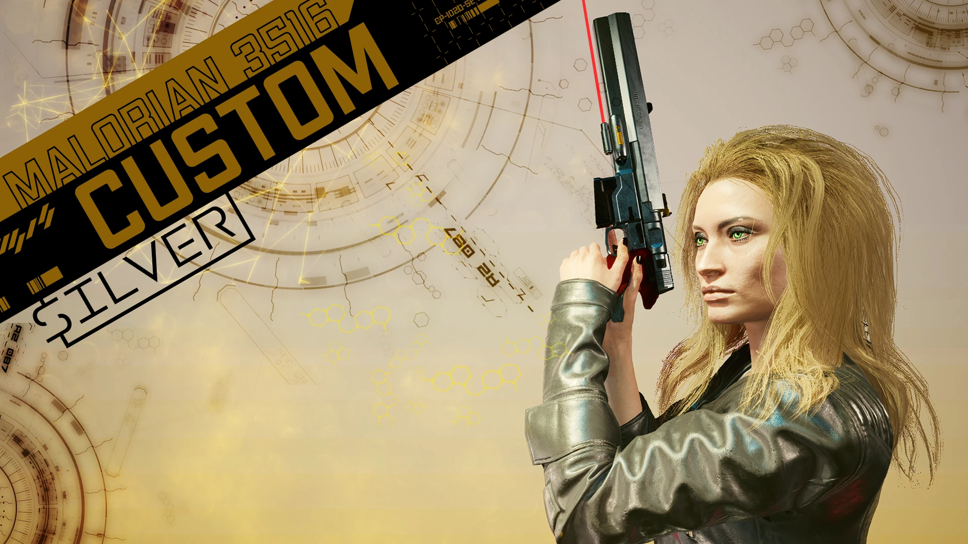 Cyberpunk 2077 "Кастомный Малориан Армс 3516"