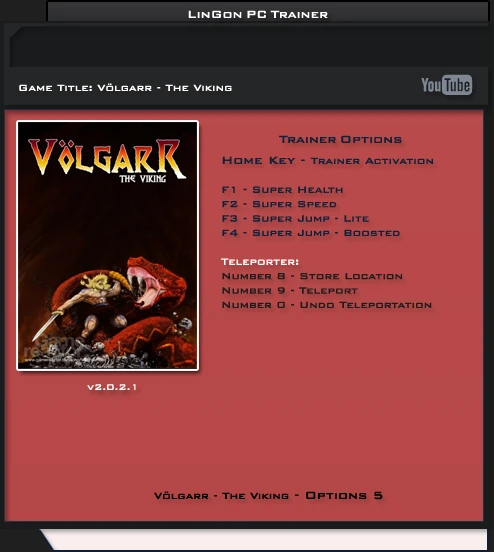 Vulgarr ~ The Viking: Трейнер/Trainer (+5) [2.0.2.1] {LinGon}
