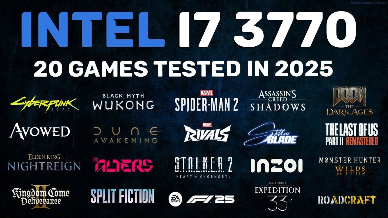 Как работает Intel Core i7 3770 в 2025: Cyberpunk 2077, Elden Ring, Stellar Blade и другие хиты