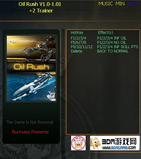 Oil Rush: Трейнер/Trainer (+2) [1.0/1.01: Fix 1] {testhawk}