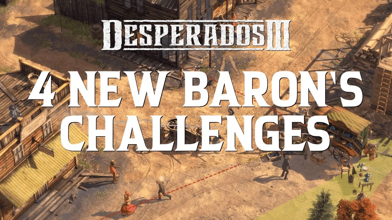 Доступно обновление Desperados III версии 1.2, добавлены четыре новые миссии "Baron's Challenge"