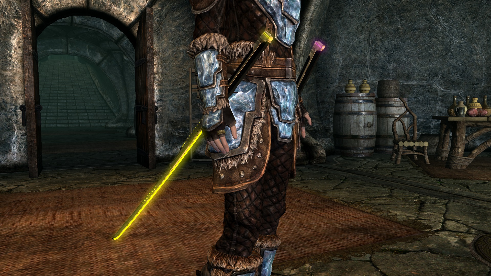 Elder Scrolls 5: Skyrim "Светящиеся катаны"