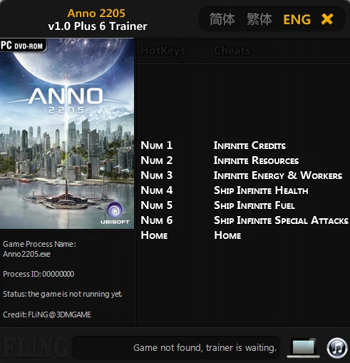 Anno 2205: Трейнер/Trainer (+6) [1.0] {FLiNG}