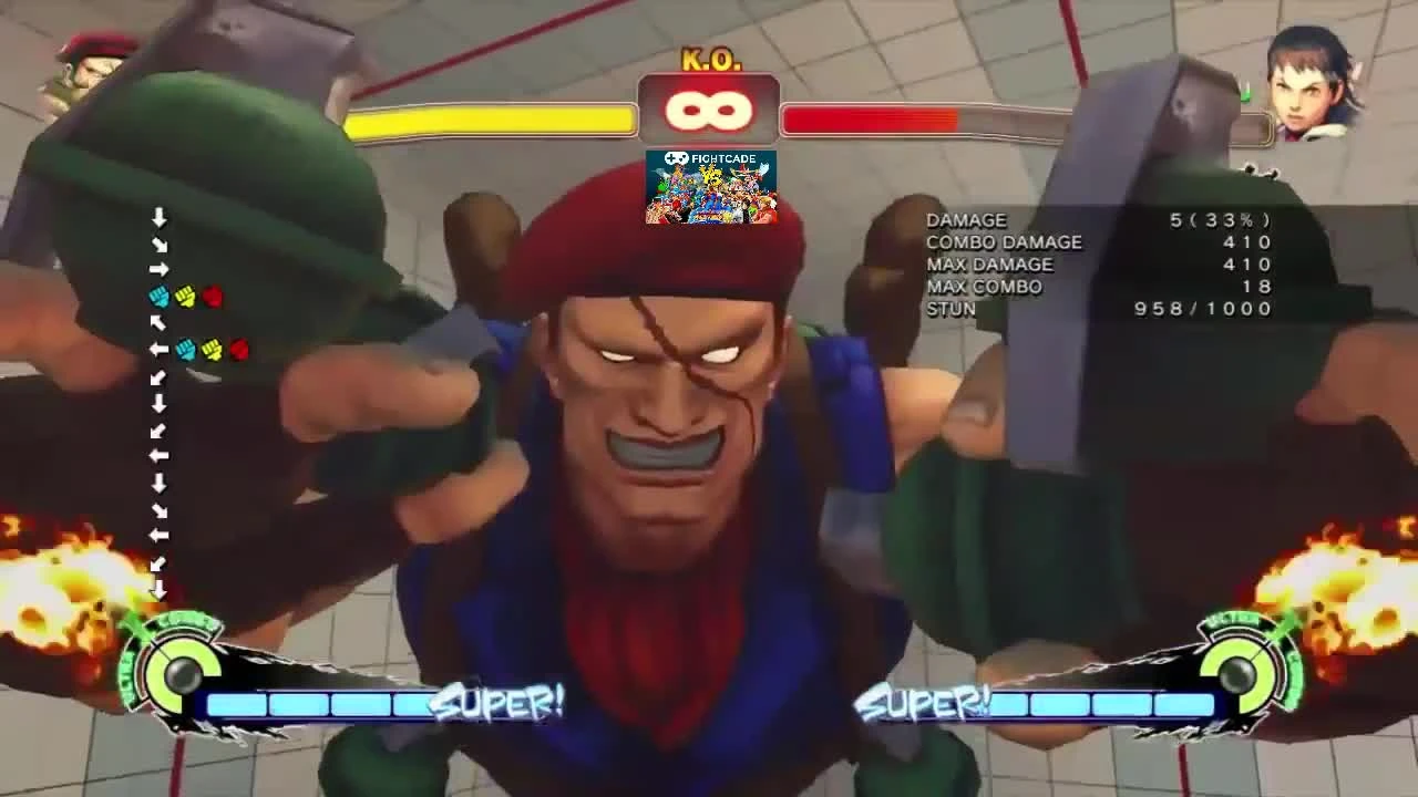 Все комбо Роленто в Street Fighter 4