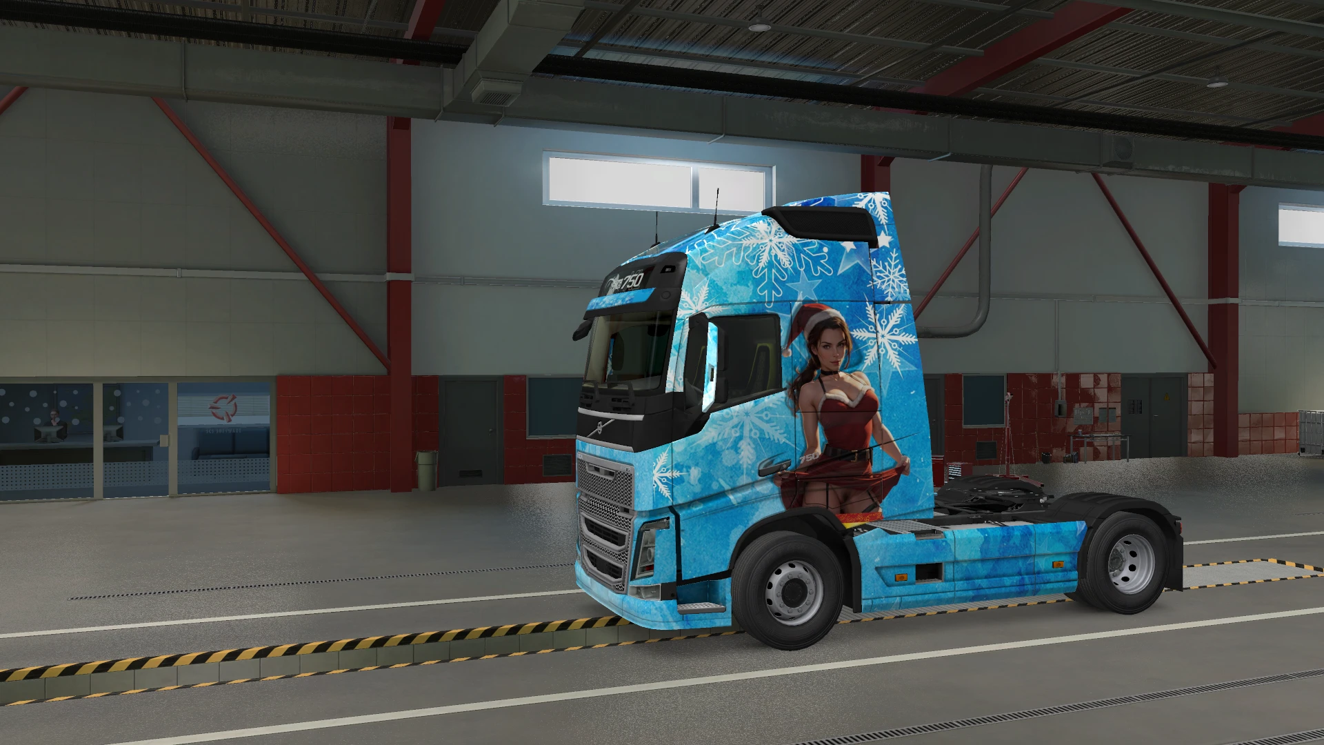 Euro Truck Simulator 2 "Эротический скин Volvo FH Новый год"
