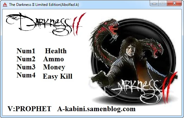 The Darkness 2 - Limited Edition: Трейнер/Trainer (+4) [1.0] {Abolfazl.k}