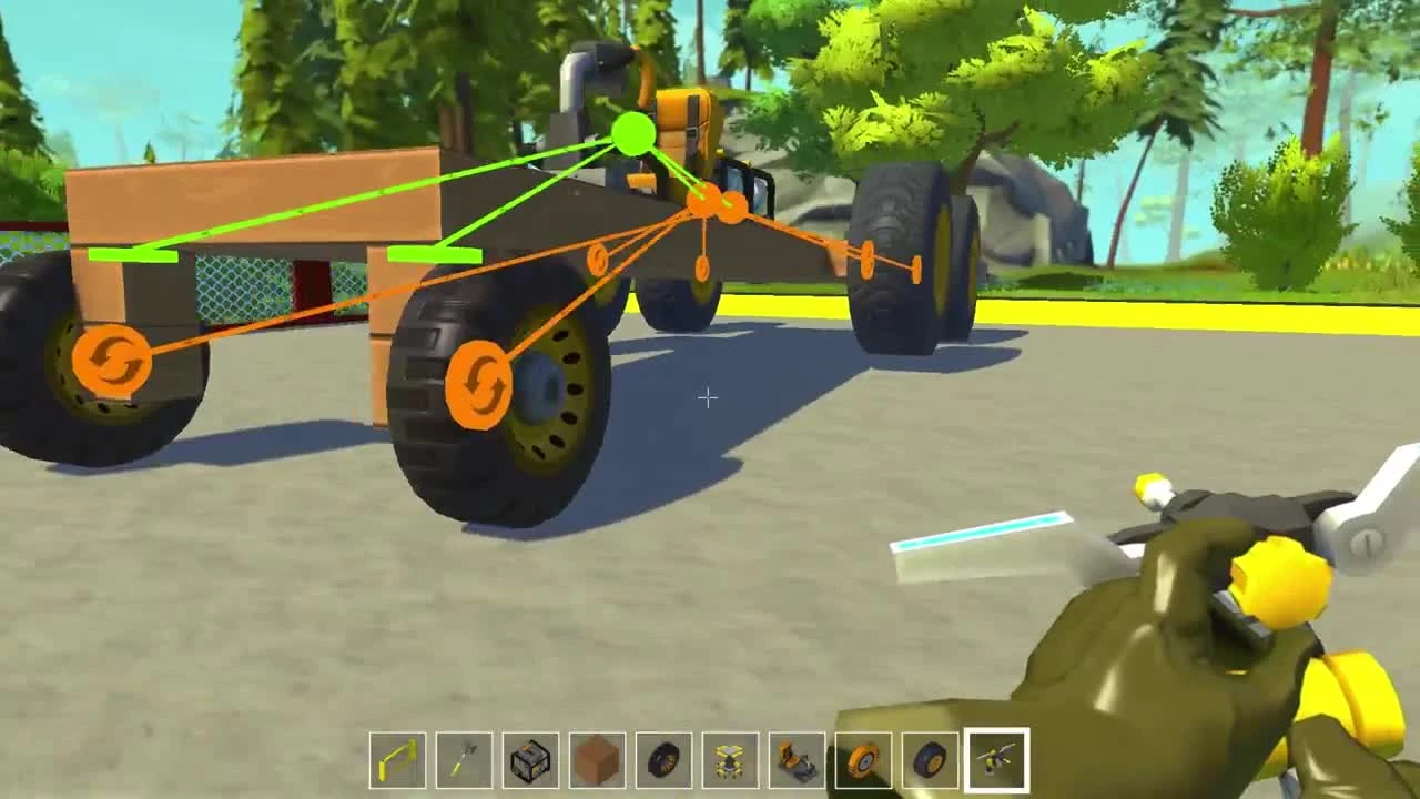 Scrap Mechanic "Перетягиваем канат на машинах с реактивными двигателями"