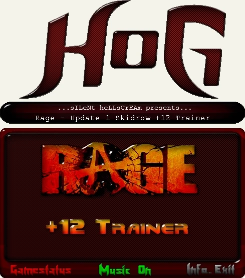 Rage: Трейнер (+12) [Update 1] {HoG}