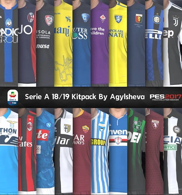 PES 2017 "Serie A Kits For Season 2018/19 by Agylsheva"