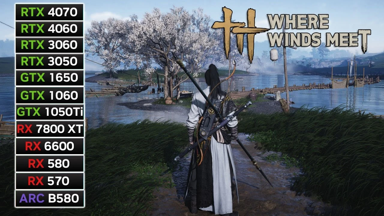 Масштабный тест Where Winds Meet: как справляются 12 видеокарт от GTX 1050 Ti до RTX 4070