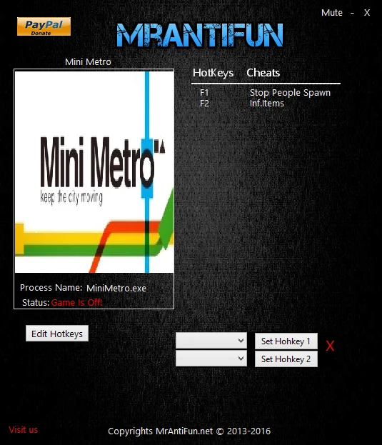Mini Metro: Трейнер/Trainer (+2) [201601051638] {MrAntiFun}