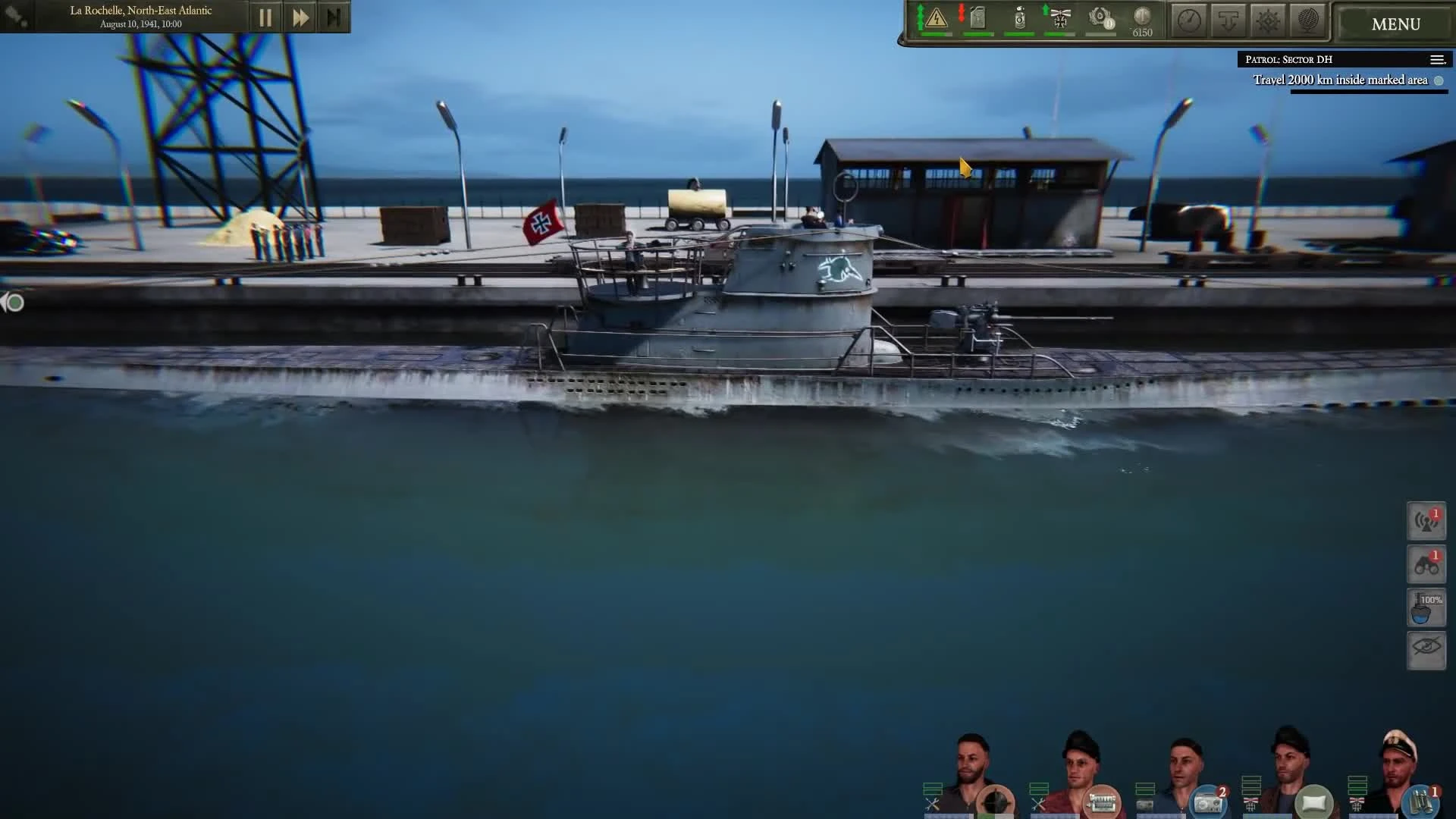 Геймплейный трейлер симулятора подлодки UBOAT