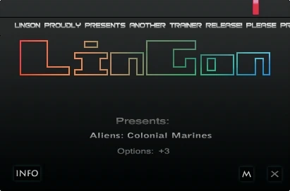 Aliens - Colonial Marines: Трейнер/Trainer (+3) [1.0.55.53346] {LinGon}