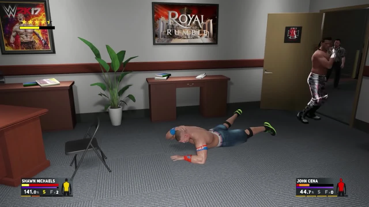 WWE 2K17 Shawn Michaels VS Cena