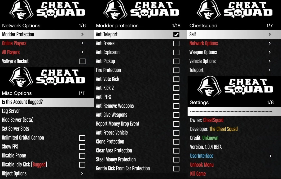 Grand Theft Auto 5 (GTA V): Чит-Мод/Cheat-Mode (Cheat Squad v1.0.4 Beta) [1.51] {The Cheat Squad}