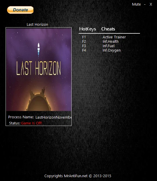 Last Horizon: Трейнер/Trainer (+3) [23.Nov] {MrAntiFun}