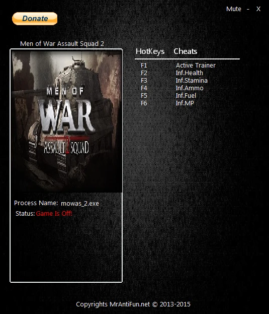 Men of War: Assault Squad 2 / В тылу врага: Штурм 2: Трейнер/Trainer (+5) [3.127.0] {MrAntiFun}