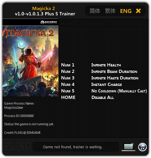 Magicka 2: Трейнер/Trainer (+5) [1.0 - 1.0.1.3] {FLiNG}