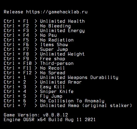 S.T.A.L.K.E.R.: Судьба Зоны 0.8: Трейнер/Trainer (+18) [0.8.0.12] {LIRW / GHL}