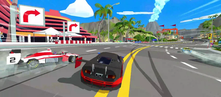 Видео игрового процесса гонок Hotshot Racing