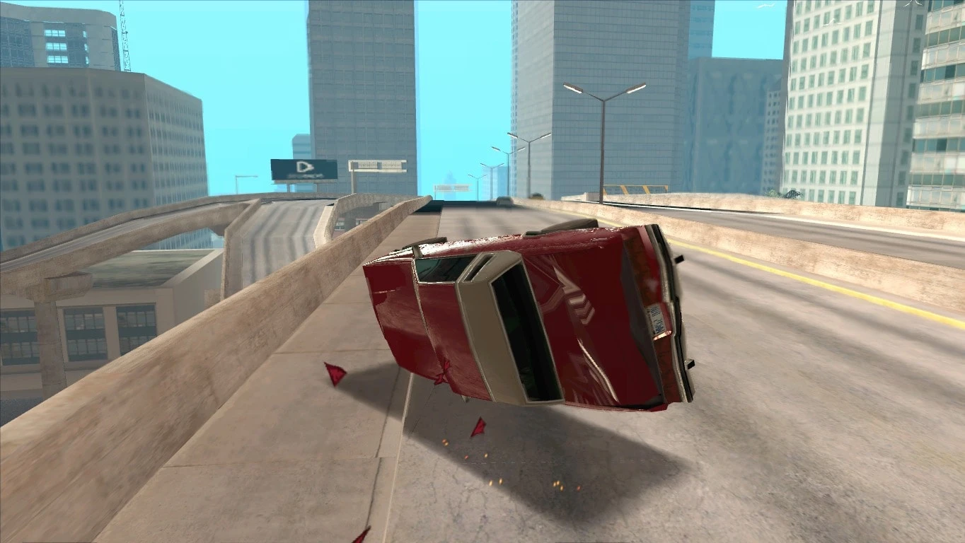 Grand Theft Auto: San Andreas "Улучшенная физика автомобильных аварий Fixed"