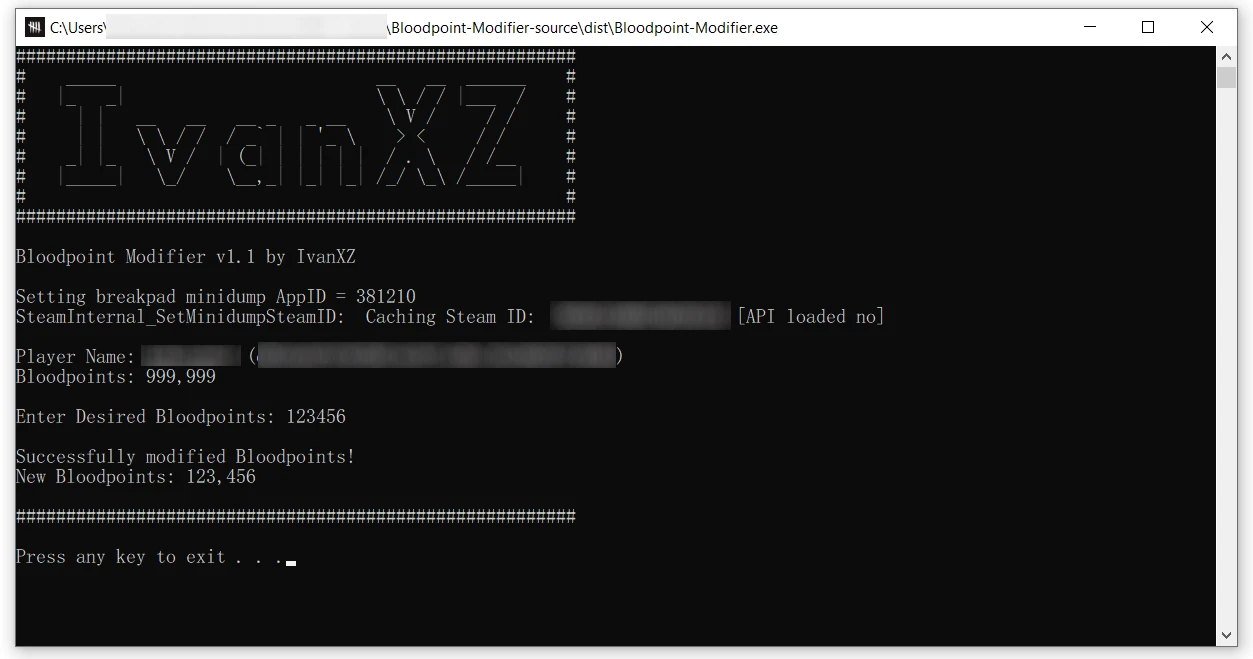 Dead by Daylight: Модификатор взлом Бладпоинтов [1.1]