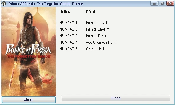 Prince of Persia - The Forgotten Sands: Трейнер/Trainer (+5) [1.0] {GRIZZLY/PlayGround.ru}