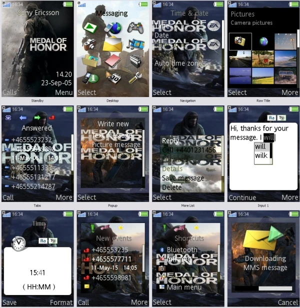 Medal of Honor (2010) "Темы SE 240*320"