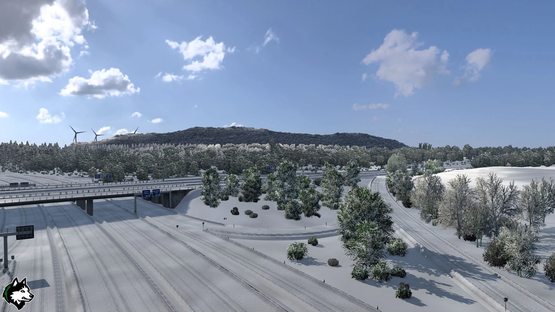 Euro Truck Simulator 2 "Дополнение для мода Морозная зимняя погода v10" [v1.1]