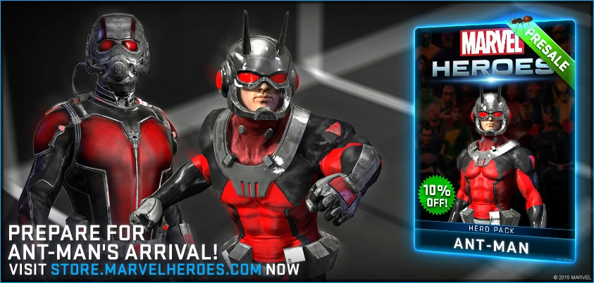Человек-Муравей - новая звезда Marvel Heroes 2015
