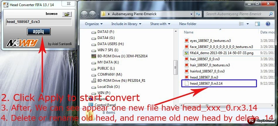 FIFA 14 "Конвертер лиц из FIFA 13 в FIFA 14"