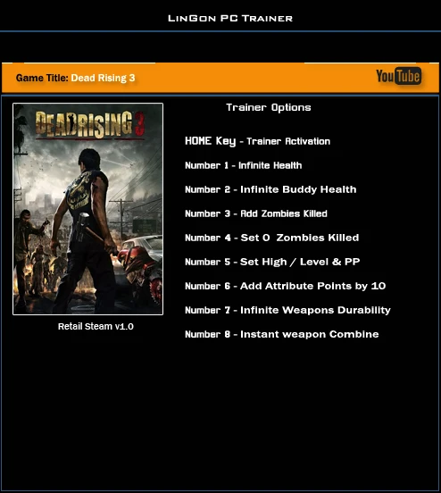 Dead Rising 3: Трейнер/Trainer (+8) [1.0] {LinGon}