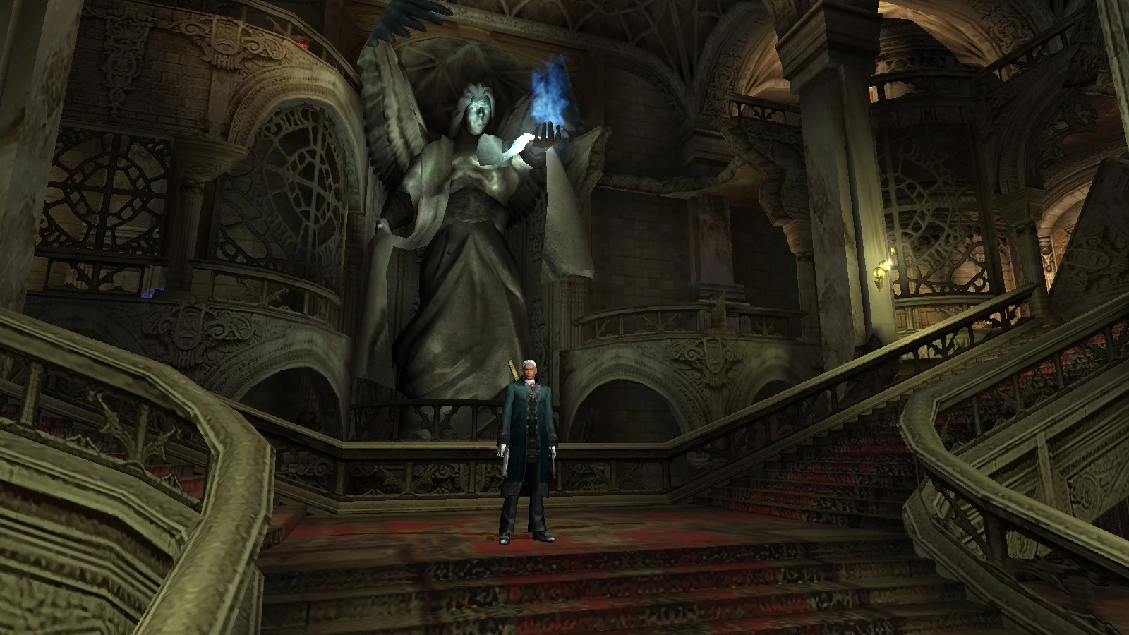 Devil May Cry 1 HD Collection "Спарда синий костюм с черными вставками"