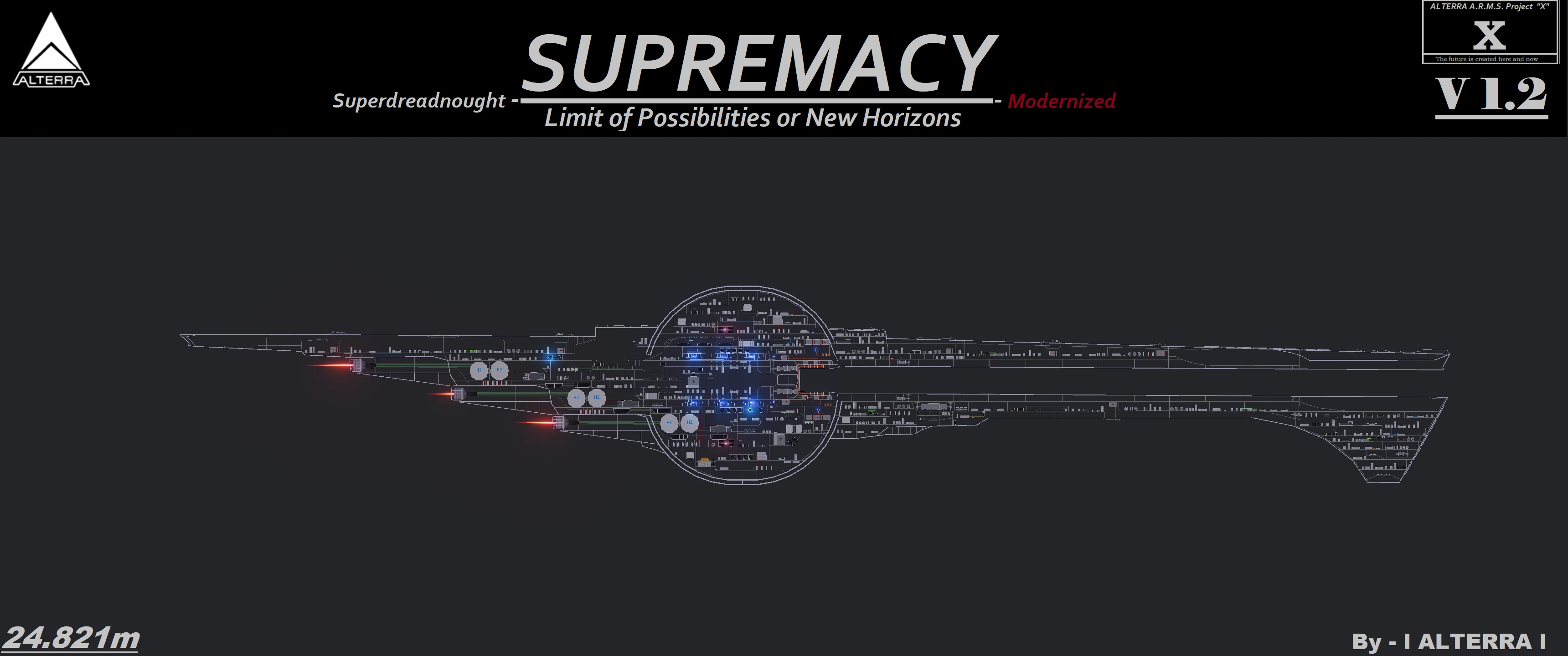 People Playground "Космический Супердредноут Supremacy (Обновлён до версии 1.2)" [1.27.5+] {l ALTERRA l}