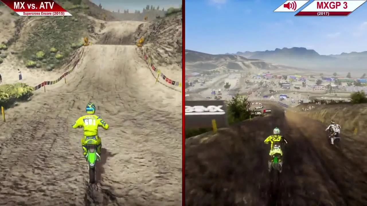 Сравнение | MX vs ATV Supercross Encore (2015) vs. MXGP 3 (2017) | На ультра | GTX 970