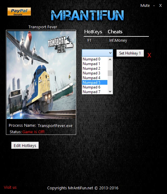 Transport Fever: Трейнер/Trainer (+1: Деньги/Money) [Build 11807] {MrAntiFun}