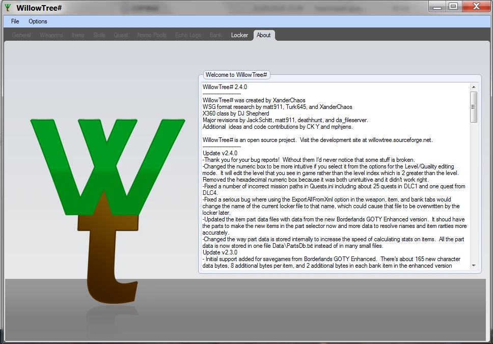 Borderlands: Редактор Сохранений / Save Editor (WillowTree#) [2.4.0.310]