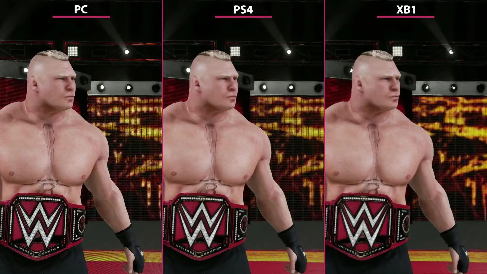WWE 2K18 - Сравнение PC vs. PS4 vs. Xbox One (Candyland)