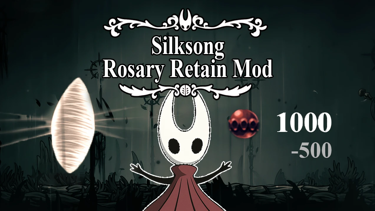 Hollow Knight: Silksong "Потеря четок после смерти в 2 разе меньше" [1.0] {MorniaOwO}