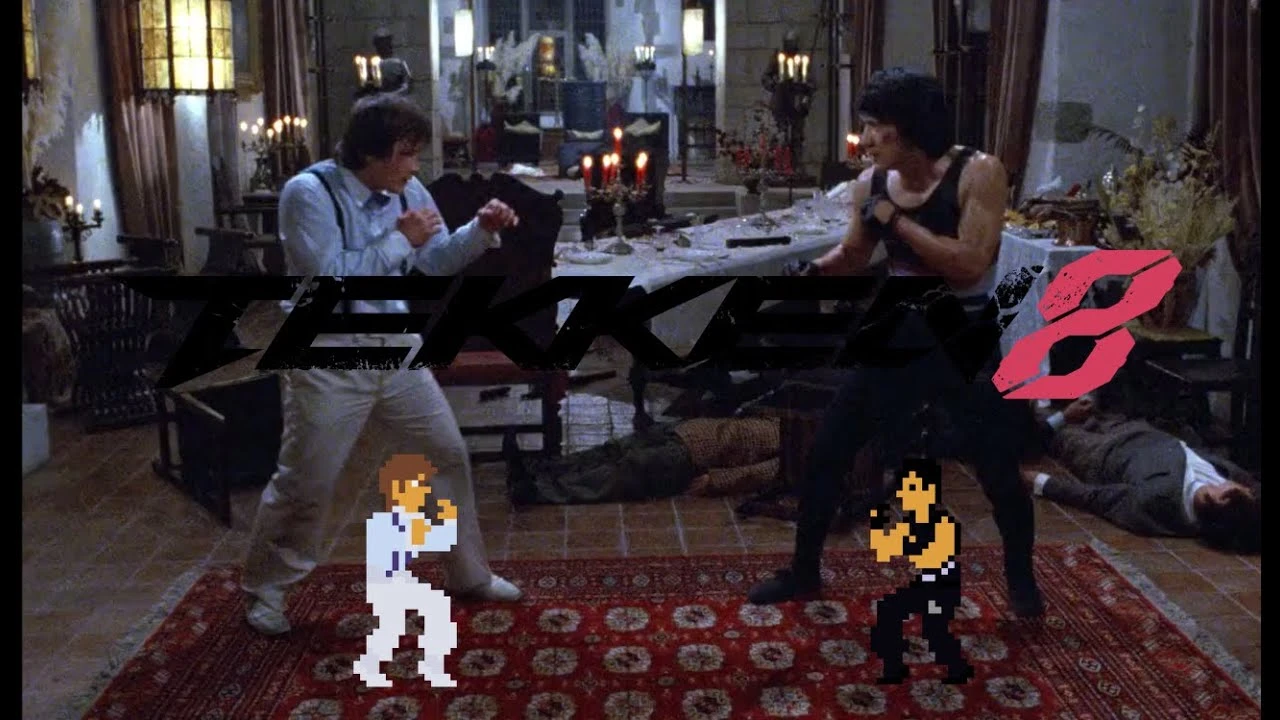 Джеки Чан против Бенни Уркидес но это Теккен