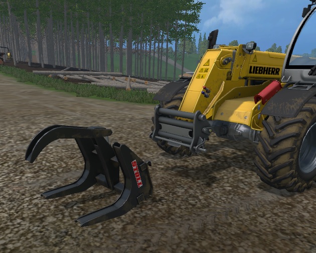 Farming Simulator 15 [v 1.4.2.0] "Захват бревен для телескопического погрузчика" {GloryVDV}